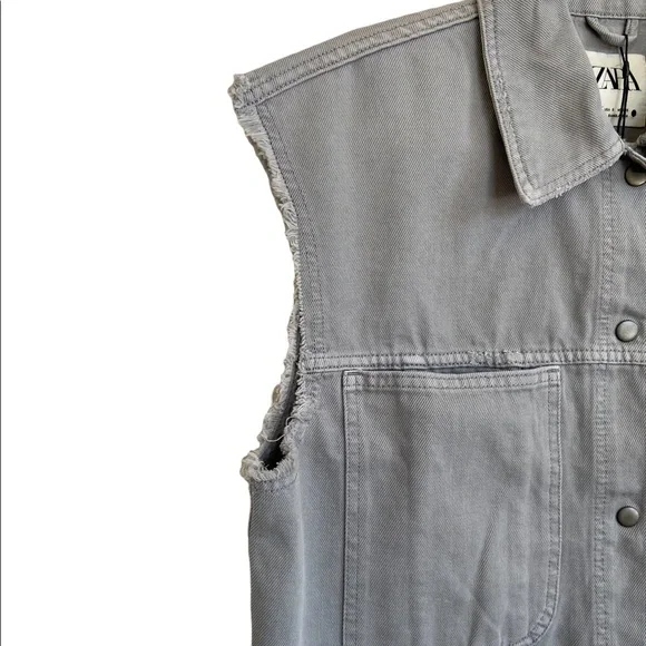 Zara Denim Pocket Vest
